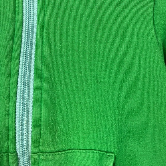 Kickee Pants green Dino spiked zipper hooded sweatshirt 4T - Picture 2 of 6